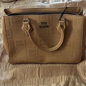Steve Madden Blush Embossed Logo Tote